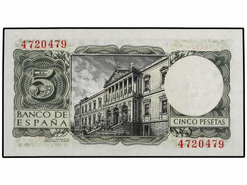 ESTADO ESPAÑOL. Lote 3 billetes 5 Pesetas. 22 Julio 1954. Al