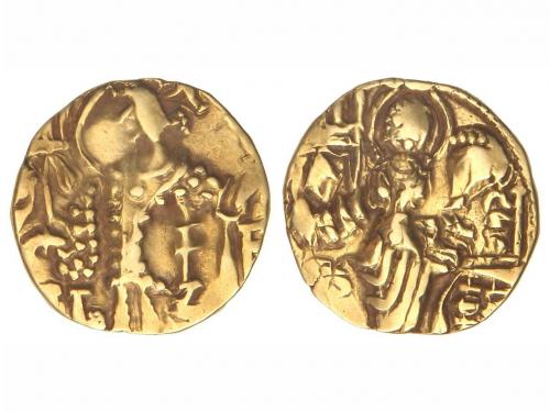 INDIA. Dinar. Siglo IV d.C. ¿KIPANADA?. 7,85 grs. AU. MBC-. 