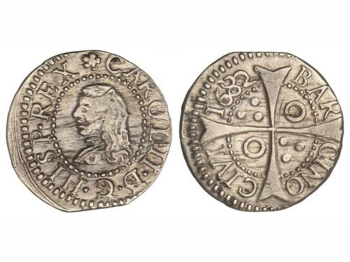 CARLOS II. Croat. 1682. BARCELONA. 2,41 grs. Cal-665. MBC+. 