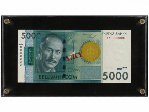 BILLETES EXTRANJEROS. 5.000 Som. 2009. KIRGUISTÁN. S. Chokmo