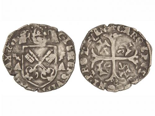 FRANCIA. Julio. 1602. PAPA CLEMENTE VIII. AVIGNON. 2,01 grs.