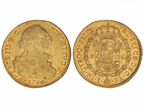 CARLOS III. 8 Escudos. 1784. SANTIAGO. D.A. 26,97 grs. Cal-2