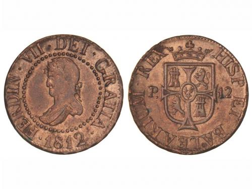 FERNANDO VII. 12 Diners. 1812. MALLORCA. 5,11 grs. Color ori