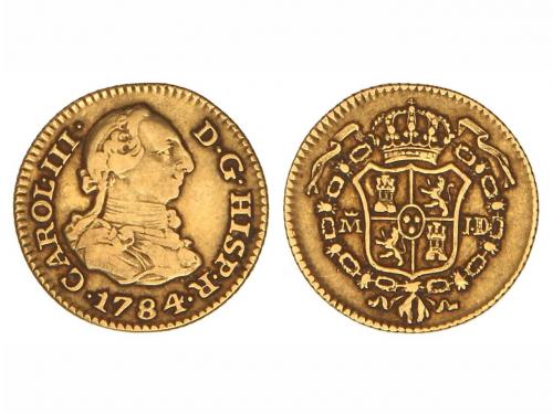 CARLOS III. 1/2 Escudo. 1784. MADRID. J.D. 1,78 grs. Cal-776