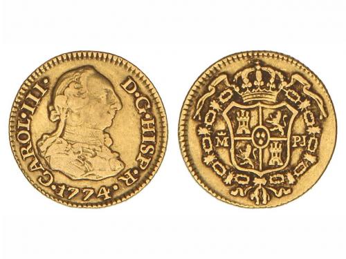 CARLOS III. 1/2 Escudo. 1774. MADRID. P.J. 1,76 grs. Cal-768