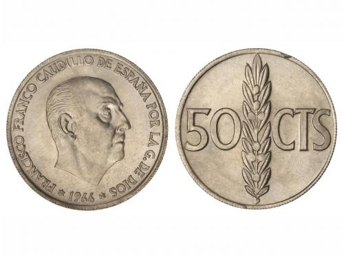 ESTADO ESPAÑOL. 50 Céntimos. 1966 (*19-70). Procedenete de t