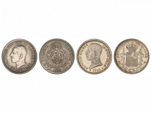 ALFONSO XIII. Lote 2 monedas 50 Céntimos. 1910 (*1-0) y 1926