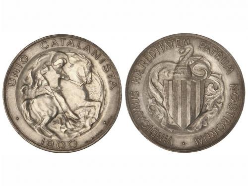 UNIÓ CATALANISTA. Módulo 5 Pesetas. 1900. BARCELONA. EBC+. 
