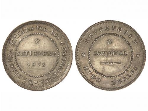 REVOLUCIÓN CANTONAL. 10 Reales. Setiembre 1873. CARTAGENA. 1