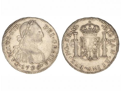CARLOS IV. 2 Reales. 1790. GUATEMALA. M. 6,70 grs. Busto gra