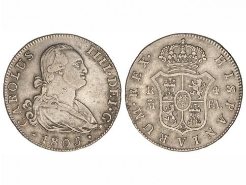 CARLOS IV. 4 Reales. 1805. MADRID. F.A. 13,55 grs. Cal-832. 