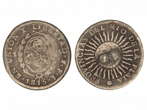 ARGENTINA. 1 Sol. 1815-FL. PROVINCIAS DEL RÍO DE LA PLATA. 3