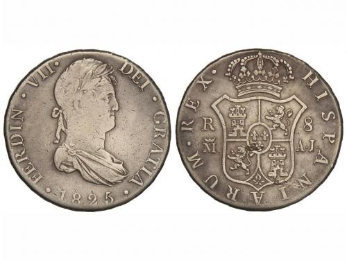 FERNANDO VII. 8 Reales. 1825. MADRID. A.J. 26,70 grs. (Limpi