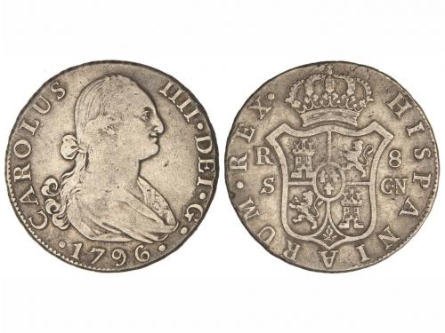 CARLOS IV. 8 Reales. 1796. SEVILLA. C.N. 26,50 grs. Cal-772.