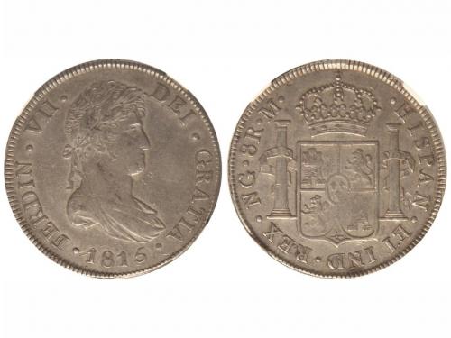 FERNANDO VII. 8 Reales. 1815. GUATEMALA. Encapsulada po NN C