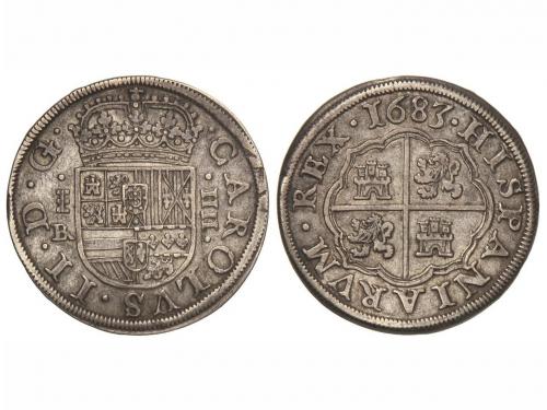 CARLOS II. 4 Reales. 1683. SEGOVIA. BR. 12,50 grs. Acueducto