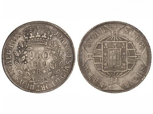 BRASIL. 960 Reis. 1819-R. JUAN VI. RÍO DE JANEIRO. 26,90 grs