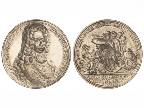 CARLOS III Pretendiente. Medalla Salida de Viena para España