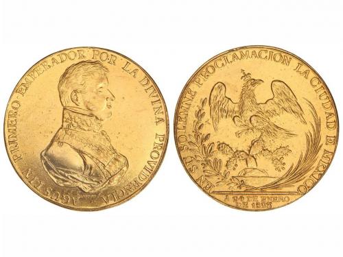 MÉXICO. Medalla Proclamación AGUSTÍN de ITURBIDE. 24 Enero 1