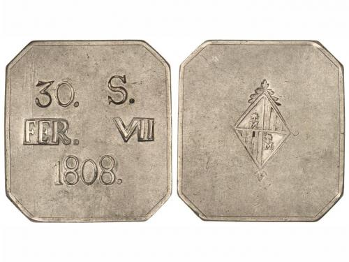 FERNANDO VII. 30 Sous. 1808. MALLORCA. 26,68 grs. Cospel oct