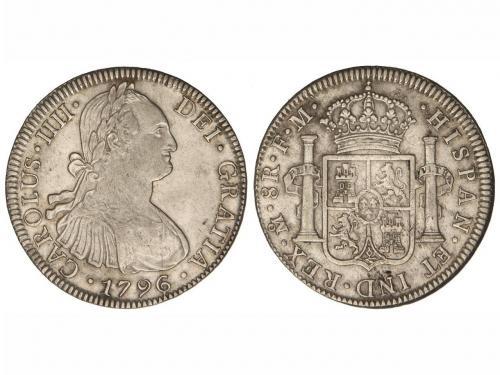 CARLOS IV. 8 Reales. 1796. MÉXICO. F.M. 26,99 grs. Cal-690. 