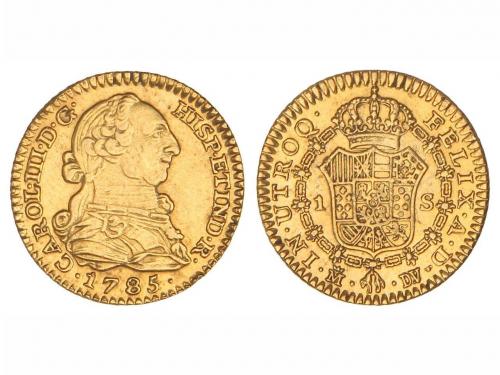 CARLOS III. 1 Escudo. 1785/4. MADRID. D.V. 3,30 grs. RARA EN