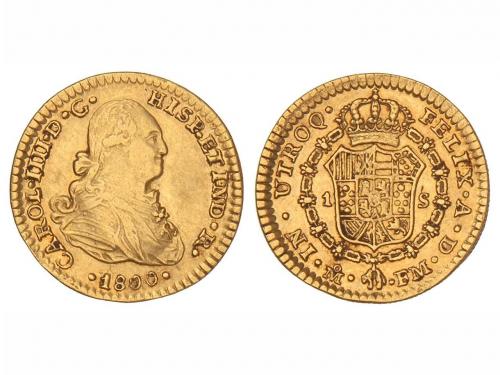 CARLOS IV. 1 Escudo. 1800. MÉXICO. F.M. 3,35 grs. Acuñación 