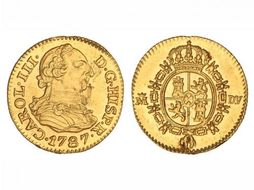 CARLOS III. 1/2 Escudo. 1787. MADRID. D.V. 1,76 grs. Brillo 