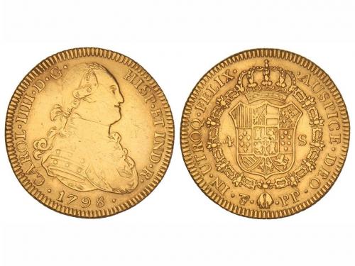 CARLOS IV. 4 Escudos. 1798. POTOSÍ. P.P. 13,29 grs. (Pequeña