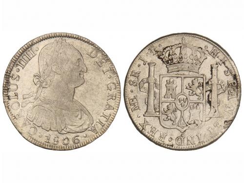 CARLOS IV. 8 Reales. 1806. LIMA. J.P. 26,90 grs. Acuñación a