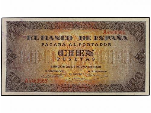 ESTADO ESPAÑOL. Lote 2 billetes 100 Pesetas. 20 Mayo 1938. C