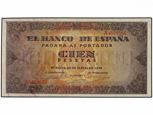 ESTADO ESPAÑOL. Lote 2 billetes 100 Pesetas. 20 Mayo 1938. C