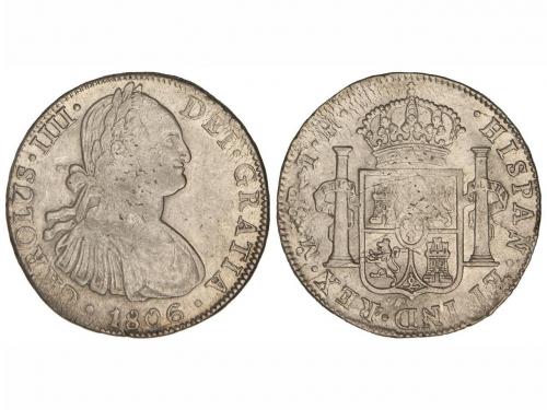 CARLOS IV. 8 Reales. 1806. MÉXICO. T.H. 26,99 grs. Acuñación