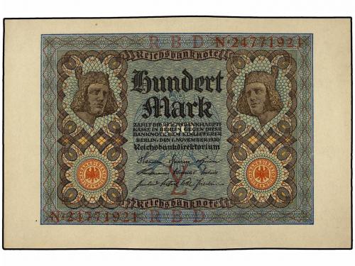 BILLETES EXTRANJEROS. Lote 2 billetes 100 Marcos. 1.11.1920.