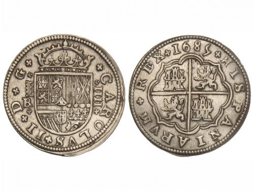 CARLOS II. 4 Reales. 1685. SEGOVIA. BR. 12,21 grs. ESCASA. C