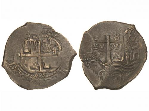 CARLOS II. 8 Reales. 1669. POTOSÍ. E. 27,15 grs. Tres fechas