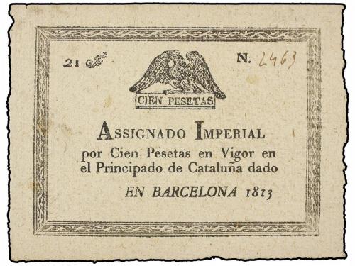 ANTIGUOS. Asignado Imperial 100 Pesetas. 1813. JOSÉ BONAPART