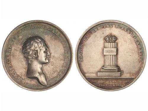 RUSIA. Medalla 25 aniversario Coronación. 1801-1825. ALEJAND