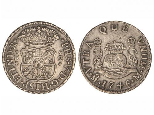 FELIPE V. 2 Reales. 1746. MÉXICO. M. 6,61 grs. Columnario. C