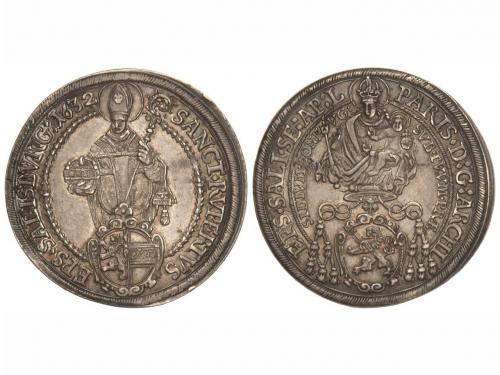 ESTADOS AUSTRÍACOS. Thaler. 1632. ARZOBISPO PARÍS. SALZBURG.