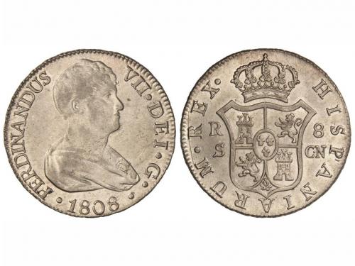 FERNANDO VII. 8 Reales. 1808. SEVILLA. C.M. 26,80 grs. Brill