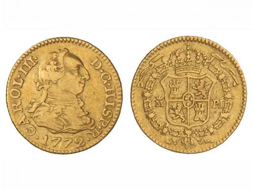 CARLOS III. 1/2 Escudo. 1772. MADRID. P.J. 1,73 grs. Cal-766