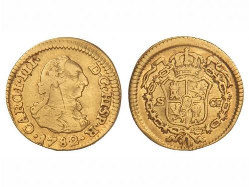 CARLOS III. 1/2 Escudo. 1782. SEVILLA. C.F. 1,73 grs. (Rayit
