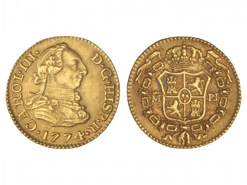 CARLOS III. 1/2 Escudo. 1774. MADRID. P.J. 1,76 grs. Cal-768