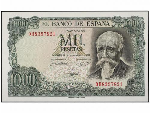 ESTADO ESPAÑOL. 1.000 Pesetas. 17 Setiembre 1971. Jose Echeg
