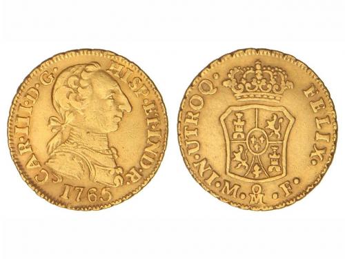 CARLOS III. 1 Escudo. 1765. MÉXICO. M.F. 3,35 grs. Cara de R