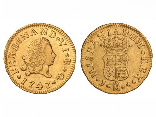 FERNANDO VI. 1/2 Escudo. 1747. MADRID. J. 1,75 grs. (Restos 