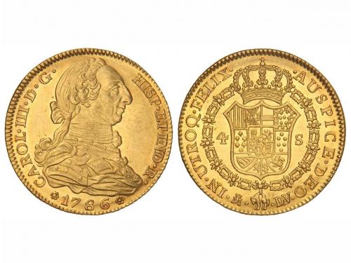 CARLOS III. 4 Escudos. 1786. MADRID. D.V. 13,53 grs. (Levísi