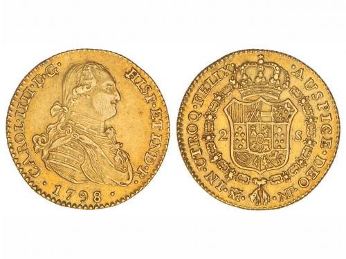 CARLOS IV. 2 Escudos. 1798. MADRID. M.F. 6,75 grs. Bonita pá
