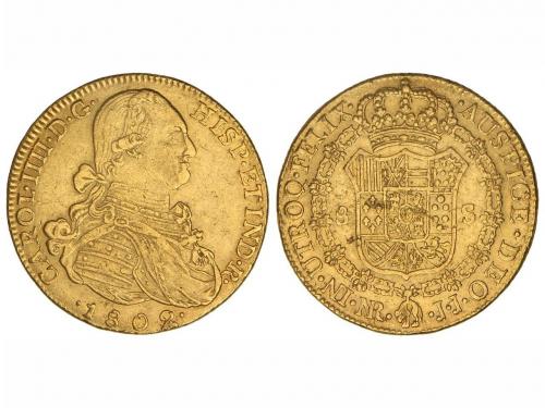 CARLOS IV. 8 Escudos. 1802. NUEVO REINO. J.J. 27,01 grs. Cal